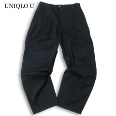 25SS★ UNIQLO U ユニクロ ユー ルメール 通年★ タック ワイド チノ スラックス パンツ Sz.79cm メンズ 黒