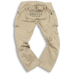 AVIREX アヴィレックス 通年 ステンシル ロゴ プリント★ ミリタリー エアロ カーゴ パンツ Sz.M メンズ