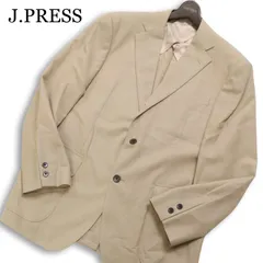J.PRESS ジェイプレス 背抜き 通年 PRESSCLUSIVE★ ウール テーラード ジャケット ブレザー Sz.B6 メンズ ベージュ