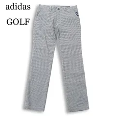 adidas GOLF アディダス ゴルフ 通年 ★ ギンガム チェック ストレッチ ストレート パンツ Sz.82 メンズ 紺 ネイビー