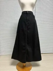 無印良品 ブラック コットン スカート M