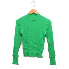 フリーズマート Free's Mart リブ ニット セーター 長袖 ハイネック 無地 FR グリーン 緑 /FT24