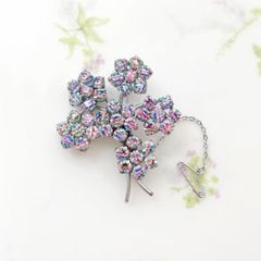 ANNIE WU ハンドメイド クリスタルブレスレット 陰陽チャーム - メルカリ