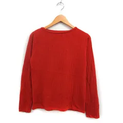 アーバンリサーチ URBAN RESEARCH ITEMS リブ ニット セーター 長袖 ボートネック 無地 F オレンジ系 /FT20