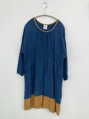 niko and ... ニコアンド チュニック ブルー ドット柄 その他総柄 半端袖 ひざ丈