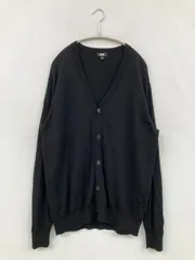 UNIQLO ユニクロ カーディガン/ボレロ XL ブラック ウール・ニット 無地 ミドル丈 長袖