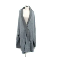アンティカ antiqua ニット カーディガン ロング シンプル F グレー 灰 /KT42