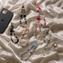スマホストラップ 新作 おしゃれ スマホケースストラップ チャーム アクセサリー インスタ風 シンプル DIY