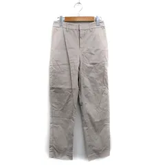 シューラルー SHOO・LA・RUE テーパードパンツ ギャザー シンプル コットン S グレー 灰 /KT25