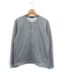 コムサイズム COMME CA ISM ノーカラー ジャケット シンプル M グレー 灰 /KT29