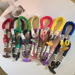 スマホストラップ リストストラップ シンプル 編み紐 頑丈 アウトドア ユニバーサル