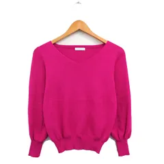 アー・ヴェ・ヴェスタンダード ミッシェルクラン a.v.v standard ニット セーター 長袖 Vネック シンプル M ピンク /KT1