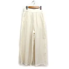 ヘザー Heather ワイドパンツ ギャザー 無地 シンプル F オフホワイト 白 /FT32