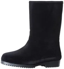 新品 [ミツウマ] レインシューズ 長靴 エメロード 防寒 防水 防滑 軽量 スパイクピン セラミックソール スエード 調 ファッション スパイクピンソール スエード調 ブーツ 雪靴 レディース 黒 23.0 cm