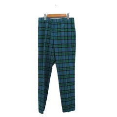 イエナ IENA スラックス パンツ センタープレス チェック 36 ブルー 青 /KT13