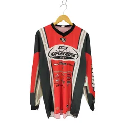 ユーズドフルギ USED古着 {{THOR}}USA製 企業ロゴ レーシングシャツ モトクロスシャツ メンズ import：XL 