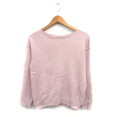 アプワイザーリッシェ Apuweiser-riche ニット セーター バックボタン シンプル 2 ピンク /KT34