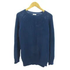ドレステリア DRESSTERIOR ニット セーター コットン 長袖 紺 ネイビー 0926 ■YHS4