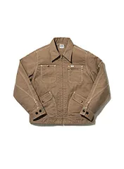 新品 Leeレディースジップアップジャケット キャメル XL