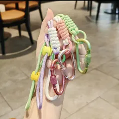 カラビナ　ハンドストラップ  スマホストラップ パラコード　紐セット　EDC