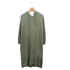 セポ CEPO ワンピース 長袖 フード ロング コットン シンプル M グリーン 緑 /KT29