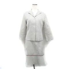 ロペ ROPE 2点セット ワンピース ノースリーブ ロング ジャケット コットン ドット M アイボリー 白 /KT12