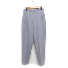 ザラ ZARA ハイウエスト テーパードパンツ センタープレス 無地 XS ライトグレー /FT33