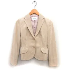 アンケート en quete テーパード ジャケット アウター 総裏地 スリット 無地 9 ベージュ /NT27