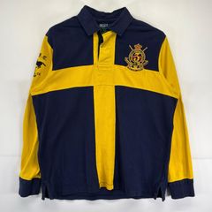 希少デザイン 90s polo by ralph lauren ラガーシャツ 馬 - メルカリ