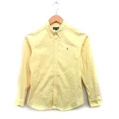 ラルフローレン RALPH LAUREN 国内正規品 子供服 シャツ ブラウス 長袖 コットン ワンポイント ロゴ 150 イエロー 黄 /KT21