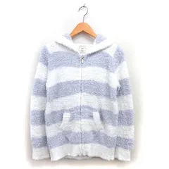 ジェラートピケ gelato pique ルームウェア パーカー ボーダー もこもこ ジップアップ ONE グレー /NT29