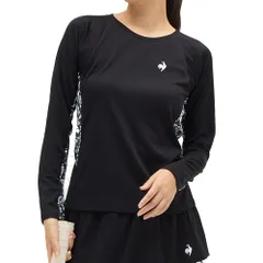 新品 [ルコックスポルティフ] Aile forme 長袖ゲームシャツ LN5FLT10L_BK00_M