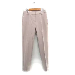 プラステ PLST スラックス パンツ センタープレス シンプル S ベージュ /KT4