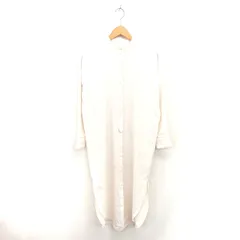 イエナ IENA シャツワンピ ワンピース バンドカラー ハーフボタン 長袖 38 アイボリー /TT8