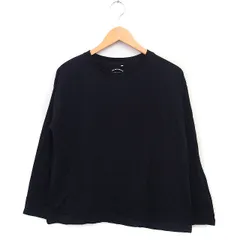 ハートマーケット HEART MARKET ハート刺繍 Tシャツ 長袖 丸首 コットン 綿 F ブラック 黒 /FT11