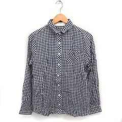 ハートマーケット HEART MARKET ギンガムチェック シャツ ブラウス 長袖 コットン 綿 F ブラック 黒 ホワイト 白 /FT46