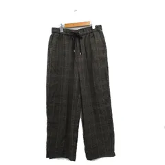 スタディオクリップ Studio Clip イージーパンツ テーパード チェック M ブラウン 茶 /KT2