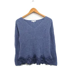 プロポーション ボディドレッシング PROPORTION BODY DRESSING ニット セーター 長袖 レース シンプル 2 パープル 紫 /KT8