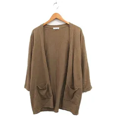 グローバルワーク GLOBAL WORK ニット カーディガン トッパー シンプル XL ブラウン 茶 /KT20