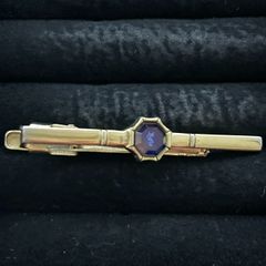 YSL Yves Saint Laurent イヴサンローラン ネクタイピン タイピン ゴールド ロゴ ヴィンテージ　260307006