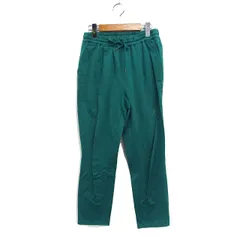 カリテ qualite イージー タック テーパードパンツ 無地 シンプル 38 グリーン 緑 /FT25