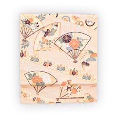 西陣織 ひなや 刺繍花丸文袋帯 朱赤 - メルカリ