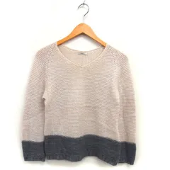 イエナ IENA ニット セーター ラグランスリーブ Vネック クロップド リブ ウール混 モヘヤ混 長袖 ピンクベージュ /NT28