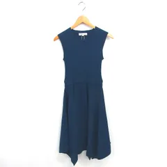 アプワイザーリッシェ Apuweiser-riche ワンピース ニット フレア プルオーバー ノースリーブ 2 緑 グリーン /TT