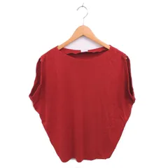 アーバンリサーチ ドアーズ URBAN RESEARCH DOORS カットソー ポンチルーズ ボートネック プルオーバー ノースリーブ ONE 赤 レッド /TT