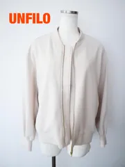 UNFILO　アンフィーロ BEAUTY MOVE ヘビロテブルゾン　定価12,980円　Mサイズ　ベージュ　シンプル　上着　アウター　カジュアル　送料込み　6465727