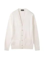 新品 綿カーディガン〈7G/さくら女神〉6206026 オフホワイト×さくら女神(900) 11 号