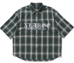 新品 オールドイングリッシュショートスリーブプレイドシャツ OLD ENGLISH S/S PLAID SHIRT 101242014006 GREEN M