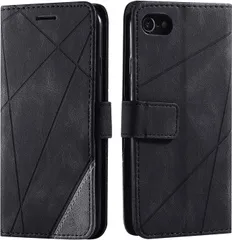 財布型 カード収納 スタンド機能 手帳型 サイドマグネット TPUケース 8兼用ケース 軽量 iPhone ストラップホール 収納力 iPhone QI充電対応 横置き機能 iPhone アイフォン 7 レザーケース ソフトシリコン SE(第2世代) 全面保護