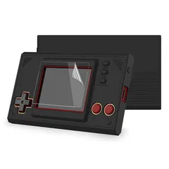 PlayVital Nintendo Game & Watch: Super Mario Bros 対応用シリコンカバー保護ケースや画面保護フィルム 2枚セット【ブラック】 1